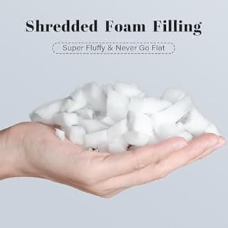 DOWNSTORIA 24x24 Pillow Inserts Set of 2, White Throw Pillow Insert 2 Pack, Foam Filled Decorative Pillows Stuffer for Couch, Bed, Living Room.(24x24 Inch)