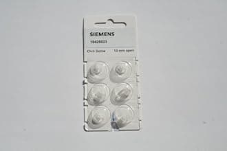 Click Dome 10 mm Open For RIC Hearing Aids - 6 Domes Each by Siemens