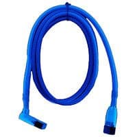 REVOLTEC Data Connection Cable Internal SATA 90 Degree Angled 50 CM UV-Active Blue