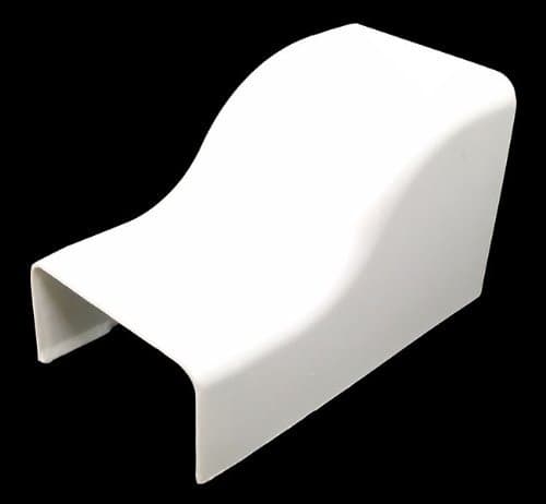 Electriduct Extra Large Latching Cable Raceway Accessories (2100 Series) - Ceiling Entry - Black (2 Pack)