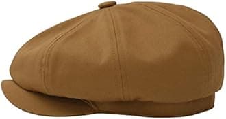 BOTVELA Men's Newsboy Flat Cap 100% Cotton Gatsby Ivy Golf Cabbie Hat