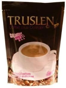 Truslen Coffee Plus Collagen Sugar free Low Fat 16g. Pack 15sachets., Thailand