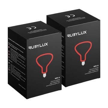 RubyLux NIR-A Near Infrared Bulb Grade A (2 Pack)