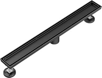 Neodrain 72 in Matte Black Linear Shower Drain- with 2-in-1 Flat & Tile Insert Cover, 304 Stainless Steel Rectangle Shower Floor Drain,Floor Shower Drain
