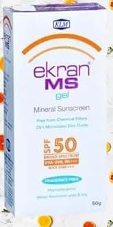 Alpenia Ek-Ran MS Sunscreen Gel Suitabe For All Skin Types- SPF 50 PA+++ Mineral Sunscreen Gel 50G