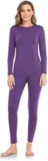 WEERTI Thermal Underwear for Women Long Johns with Fleece Lined Base Layer Women Cold Weather Top Bottom