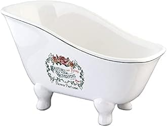 Kingston Brass BATUBSRW Aqua Eden Mini Ceramic Slipper Bathtub, 8-1/16-Inch x 3-7/8-Inch x 4-1/2-Inch, White