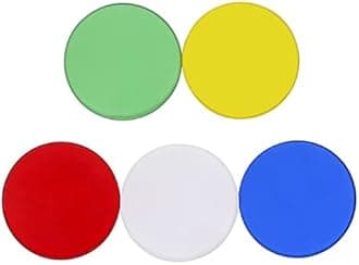 ZELNF Lab Consumables 1pcs 32mm/35mm Optical Color Filter Blue Green Yellow Red Transparent Glass White Forested Filter for Biological Microscope Lens Adapter (Color : 32mm Blue)