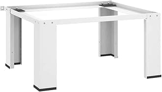 vidaXL Washing Machine Base White Washing Machine Base