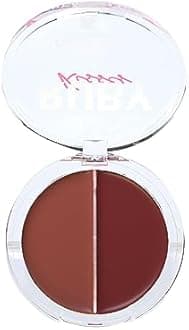 Ruby Kisses Duo Cream Blush, Smooth, Natural-Looking, Long-Lasting Face Makeup Blush for Cheeks, Lips, and Eyes, Buildable and Blendable, Infused with Green Tea, Aloe Vera Extract, and Hyaluronic Acid