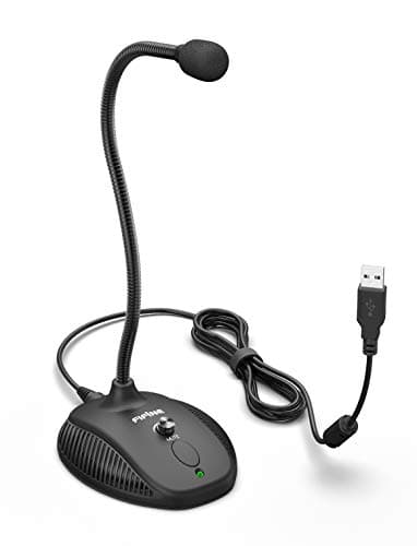FIFINE USB Computer Microphone, Plug &Play Desktop Condenser PC Laptop Mic,Mute Button with LED Indicator, Compatible with Windows/Mac, Ideal for YouTube,Zoom,Recording,Twitch Games(K054)