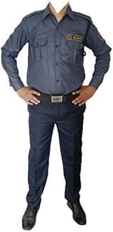 REGALIAMen's Security Guard Uniform (Shirt & Trouser/Pant) with Complete Accessories Set & Labels, EACH
