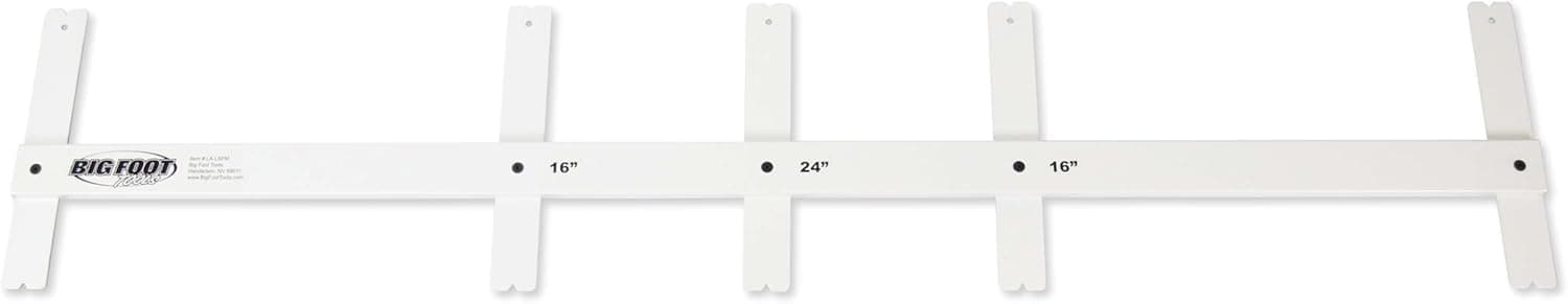 Big Foot Folding Layout Stick – Adjustable Stud Spacing Tool for Framing | Heavy-Duty CNC-Machined Aluminum | Collapsible, Portable Design | Perfect for Carpenters, Contractors & Framers (LA-LSFM)