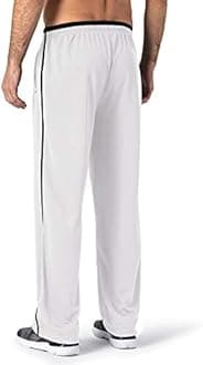 MAGNIVIT Men's Lightweight Sweatpants Loose Fit Open Bottom Mesh Athletic Pants with Zipper Pockets