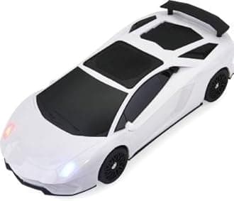 OTOOBESTOTOOBEST Black Portable Wireless Bluetooth Car Speaker | Compact & Powerful Bluetooth Speaker for On-The-Go Audio (LAMBEROGHINI, White)