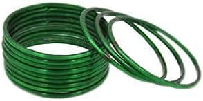 Anshi Creations Traditional Plain Glass Bangles for Girls and Women