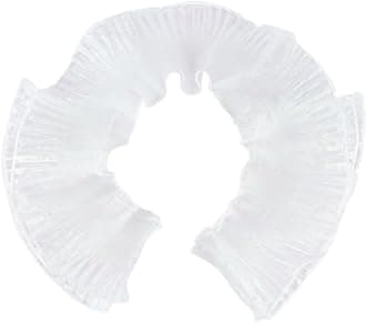 GORGECRAFT 10 Yards 4.72"/12cm Organza Ruffled Pleated Lace Fabric Trim Honeydew Retro Ruffle Pleated Chiffon Trimmings Polyester Border Lace Fabric for DIY Wedding Dress Craft Home Decor