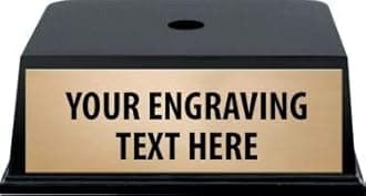 Crown Awards 11" Recognition Cup - Gold Stars Column Trophy - Add Your Own Engraving