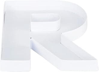 WENPACK 8" Small Fillable Cardboard Letter Shaped Paper Mache Cutouts Candy Tray Food Container®