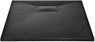vidaXL Shower Base Tray 90x70 cm - Low-Profile, Durable, Easy Entry & Exit, Skid-, Easy-to-Clean SMC Material - Modern Bathroom Accessory