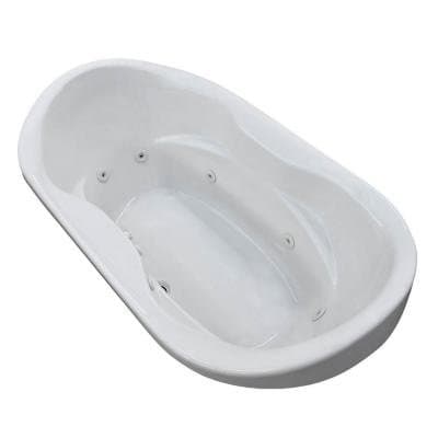 Ruby 5.9 ft. Whirlpool Tub in White