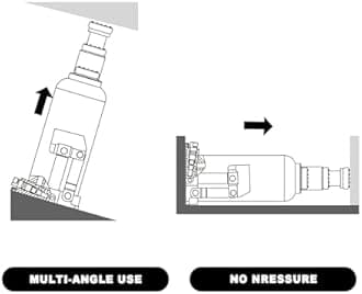 BIG RED T90413-4 Torin Hydraulic Bottle Car Jack with Carrying Case: Vertical and Horizontal Dual Use, 4 Ton (8,000 lb) Capacity, Red