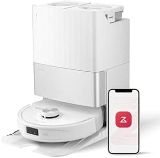 roborock Qrevo Master Robot Vacuum and Mop Combo, 10,000Pa Suction, FlexiArm Design Side Brush & Mop, Auto Mop Washing & Drying, Self-Emptying&Refilling, Dock Self-Cleaning, Obstacle Avoidance, White