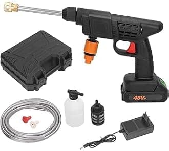 48V Cordless High-Pressure Water Sprayer, 5M Range, Car Washing Machine with 1 Battery