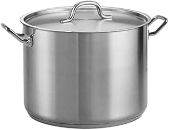 Tramontina 80117/580DS Pro-Line Stainless Steel Covered Stock Pot, 16-Quart