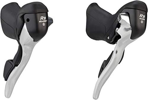 microSHIFT R9 Drop Bar Shift Lever Set 2 x 9-Speed, Short Reach, Shimano Compatible