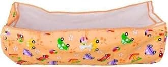 Soft Cloth Baby Swing, Cradle Cover, Ghodiyu, Khoya, Palana, Hammock with Mosquito Net (Orange Car, Heavy Cotton)