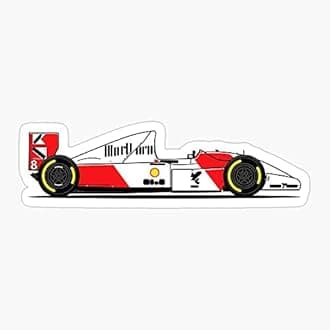 Driver Senna Formula Mp4 Gp British 8 Mclaren Car 1 F1 - Sticker Graphic - Vinyl Waterproof Sticker Decal Car Laptop Wall Window Bumper Sticker