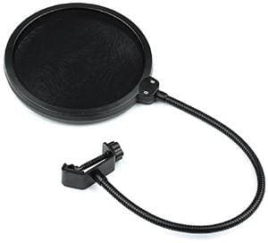 LMTECH Windproof Pop Filter for Microphones black2