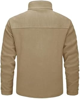 MAGCOMSEN Men's Winter Zip Up Polar Fleece Jacket Athletic Tactical Hiking Outdoor Jackets with 3 Pockets