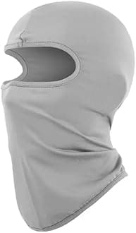 3 Hole Black Balaclava Ski Mask, Thin Full Face Mask for Men Women Motorcycle Bike Hunting Cycling Cap Ski