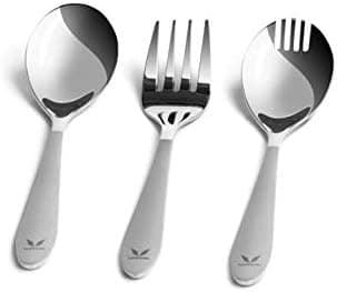 Cutlery Set | Premium Stainless Steel | 1 Spoon + 1 Fork + 1 Spork | Set of 3