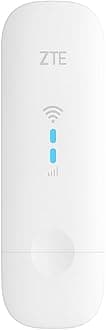 ZTEMF79U, Wingle -CAT4-4G Unlocked WiFi-USB Modem, Low Cost Travel Wi-Fi, 150Mbps, External Antenna Ports, Comes With a 2-Year Warranty- White