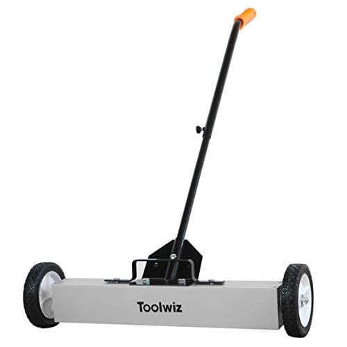 Toolwiz Magnetic Pick Up Sweeper with Wheels 60.96cm/24 inch Large Magnet Pic...