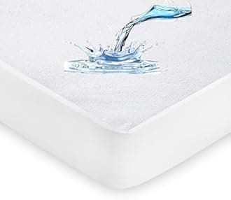 100% Water and Moisture Resistant Extra Deep Terry Towelling Mattress Protector - Hypoallergenic and Breathable