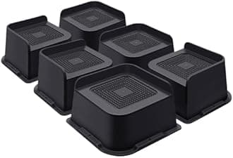 Bed Risers 3 Inch Heavy Duty, Furniture Risers for Bed Desk Table Sofa Couch,Oversized Bed Lifts Risers,Support up to 5000 Lbs(6 Pack Black)