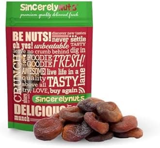 Sincerely Nuts – Organic Dried Turkish Apricots | Five LB Bag | Healthy Pitted Apricot Fruit | Raw Vegan Snack | Dehydrated and Unsulfured | Sweet Gourmet Snacking Food | Kosher and Gluten Free