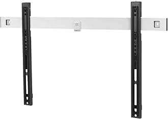 One For All Ultra Slim TV Wall Bracket Mount – Screen size 32-84" - For All types of TVs – Max Weight 80kgs – VESA 100x100 to 600x400 – Black White– WM6611