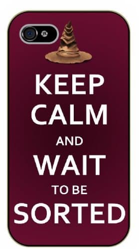 iPhone 6+ Plus Keep Calm and wait to be sorted - black plastic case / Keep Calm, Motivation and Inspiration, harry, potter