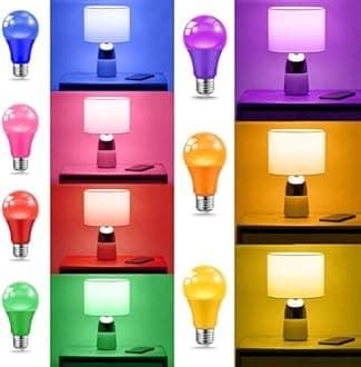 LED Pink Light Bulbs for Outdoor Indoor, 9W(60W Equivalent) E26 Base Pink Bulb for Christmas, Halloween,Wedding,Party,Bar,Porch,Holiday Lighting,Home Decor, 2-Pack