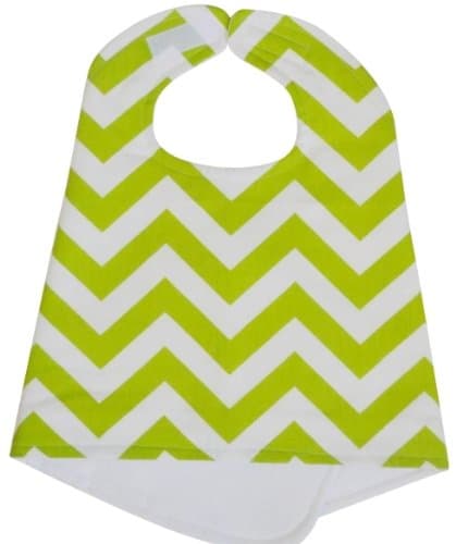 Bib n Burp - Zig Zag Green