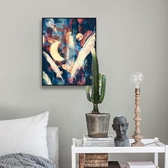 E,40X50cm, Wall-Mounted Electrical Panel Cover Minimalist Hidden Meter Box Decorative Painting Modern Decorative Abstract Art Painting Box Decoration Detachable Fuse Box Cover