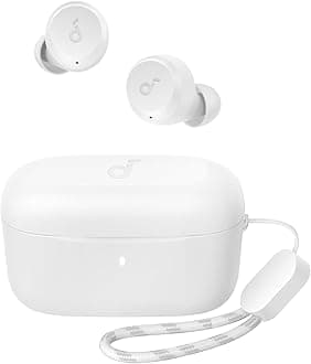 by Anker A20i True Wireless Earbuds, Bluetooth 5.3, App, Customized Sound, 28H Long Playtime, Water-Resistant, 2 Mics for AI Clear Calls, Single Earbud Mode (White)