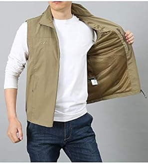 Gihuo Men's Golf Lightweight Photo Vest Fishing Travel Safari Vest