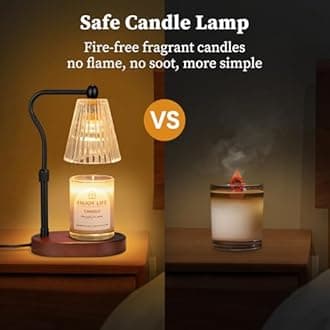 Candle Warmer Lamp with Timer Dimmer Adjustable Height,Mothers Day Gifts,Electric Wax Warmer Vintage Home Decor for Scented Jar Candles