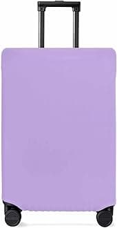 Lavender Purple Travel Luggage Cover, Light Purple Solid Anti-scratch Travel Suitcase Protector Covers, Washable Elastic Baggage Covers Fit 29-32 Inch Carry on Luggage